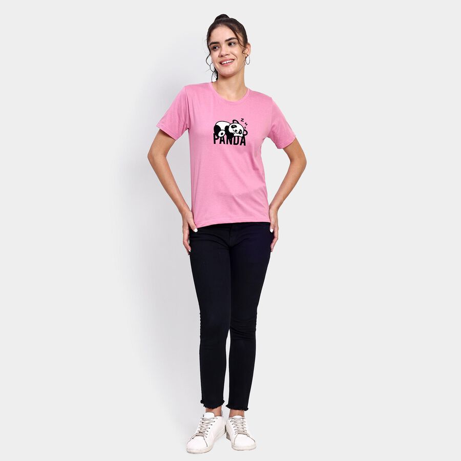 Ladies' Round Neck T-Shirt , Purple, large image number null