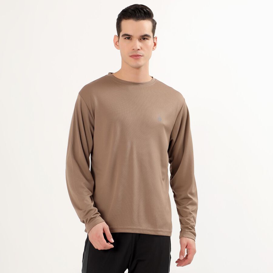 Men's T-Shirt, भूरा, large image number null