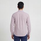 Men's Red Cotton Spread Collar Casual Shirt, Red, small