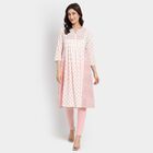 Ladies' 100% Cotton Kurta, Coral, small image number null