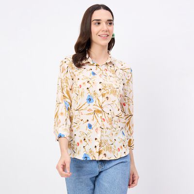 Women's Beige Classic Shirt