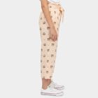 Girls Beige Regular Fit Solid Capri, गहरा पीला, small