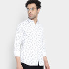 Cotton Printed Casual Shirt, White, small image number null