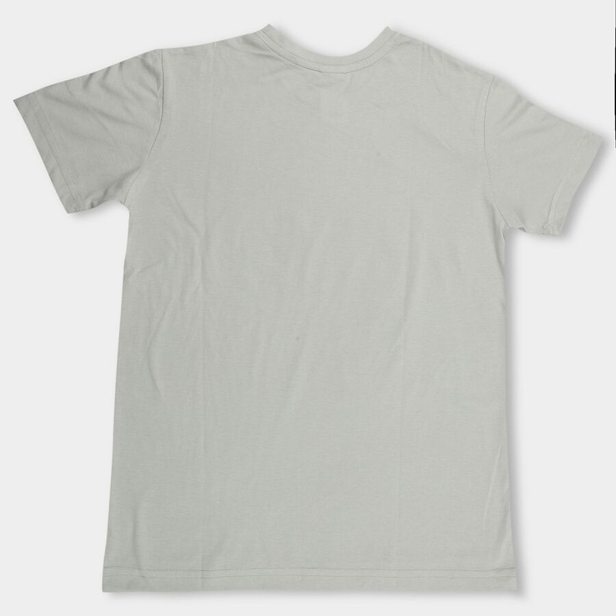 Boys' Half Sleeves T-Shirt, Light Green, large image number null