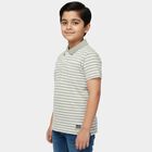 Boys Light Green Round Neck Casual Half Sleeve T-Shirt, हल्का हरा, small