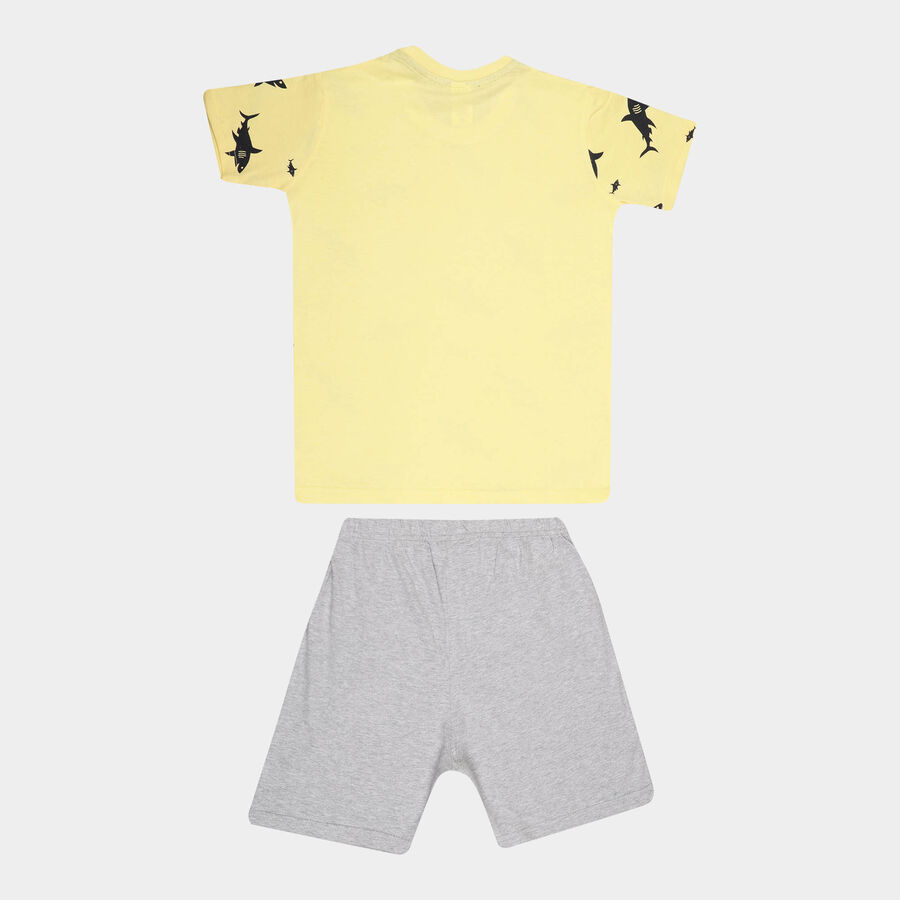 Boys Cotton Baba Suit, Yellow, large image number null