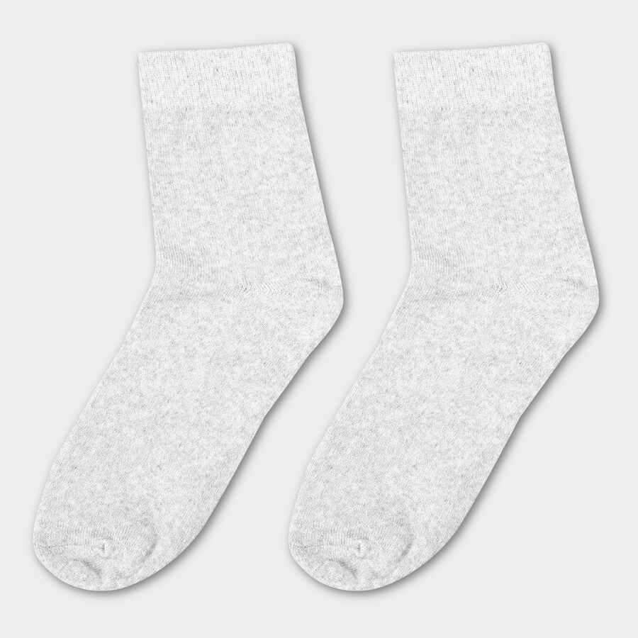 Boys' Light Gray Regular Fit Socks, Light Grey, large image number null
