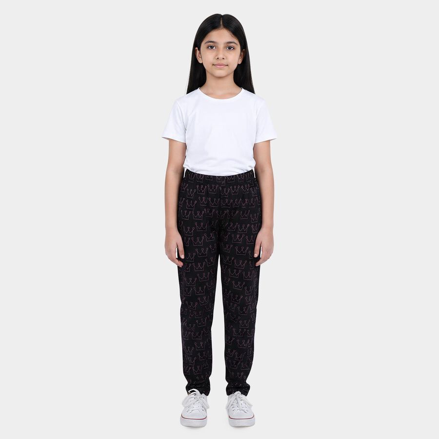 Girls' Pyjama, Black, large