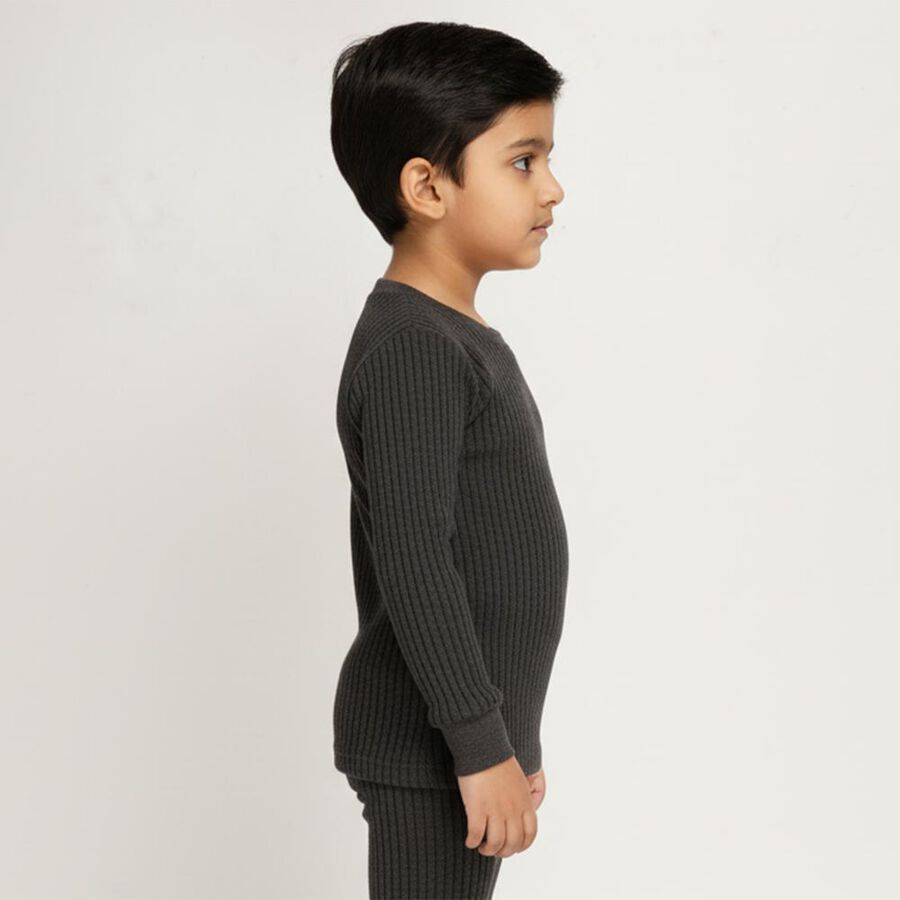 Boys' Thermal Upper, Charcoal, large image number null