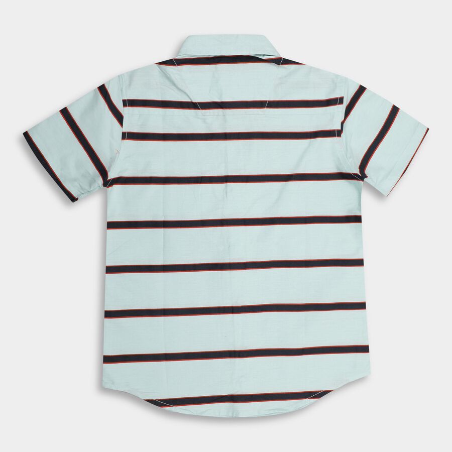 Boys' 100% Cotton Casual Shirt , हल्का नीला, large image number null