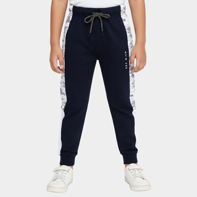 Boys' Navy Blue Camouflage Panel Cotton Blend Pyjama