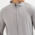 Men's Light Grey Zip Athleisure Jacket, हल्का ग्रे, small image number null