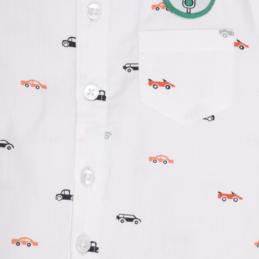 Infants' 100% Cotton Shirt , सफ़ेद, large image number null