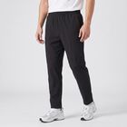 Men's Black Slim Fit Solid Track Pants, Black, small