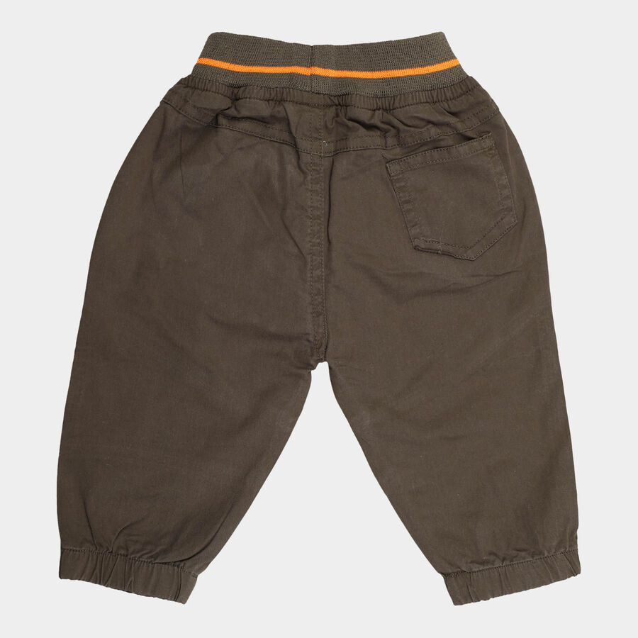 Infants Solid Trousers, Olive, large image number null