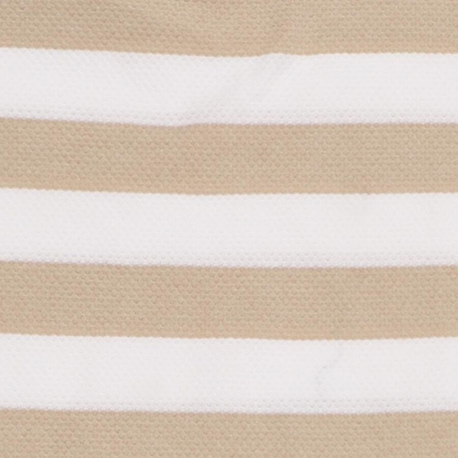 Boys Beige and White Round Neck Casual T-Shirt, भूरा, large image number null