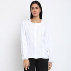 Solid Full Sleeve Shirt, White, small image number null