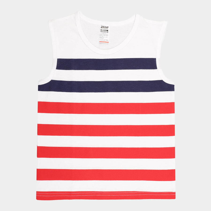Boys Stripes T-Shirt, Red, large image number null