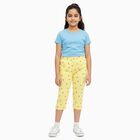 Girls' Capri, पीला, small image number null