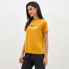Ladies'Round Neck T-Shirt, Mustard, small image number null