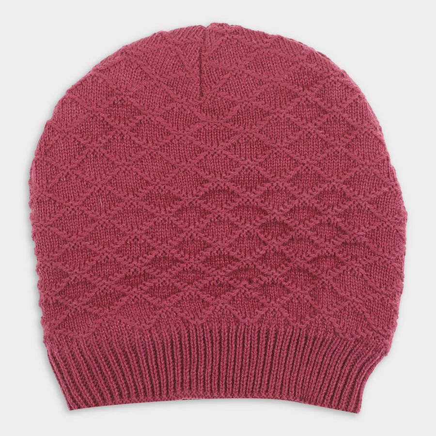Girls' Winter Cap, बैंगनी, large image number null