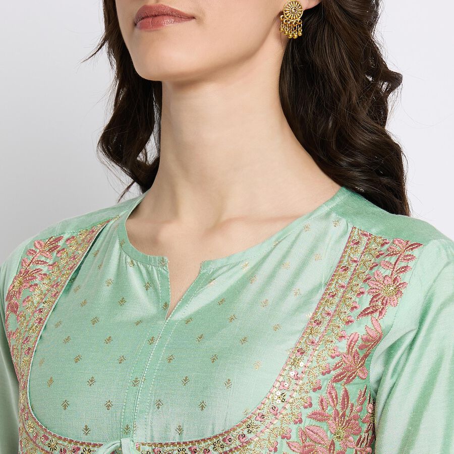 Ladies' Ethnic Set , Light Green, large image number null