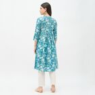 Ladies' 100% Cotton Kurta, Light Blue, small
