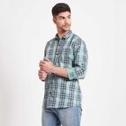 Checks Casual Shirt, हल्का हरा, small image number null