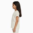 Girls' T-Shirt, ऑफ व्हाइट, small image number null