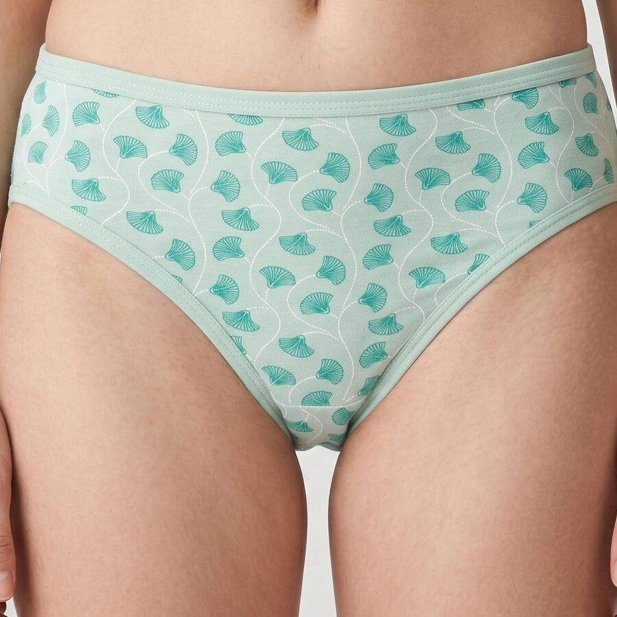 Women's Mint Green Regular Fit Printed Panty, Light Green, large