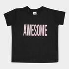 Girls Cotton T-Shirt, Black, small image number null