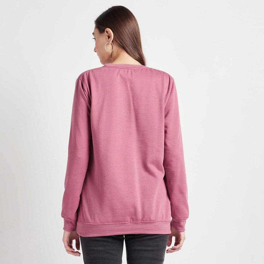 Round Neck Sweatshirt, Purple, large image number null