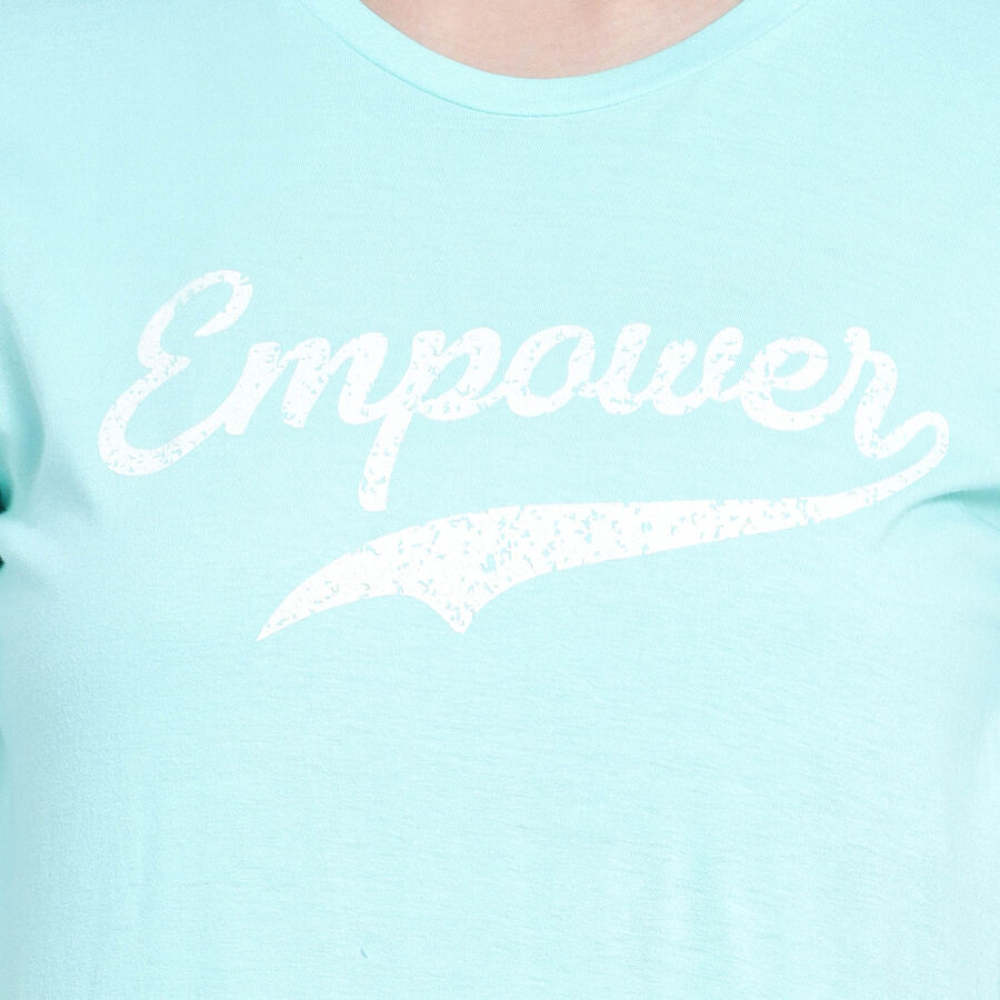Round Neck T-Shirt, Light Green, large image number null