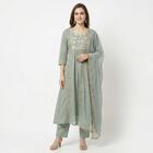 Women's Light Blue Ethnic Set, हल्का नीला, small