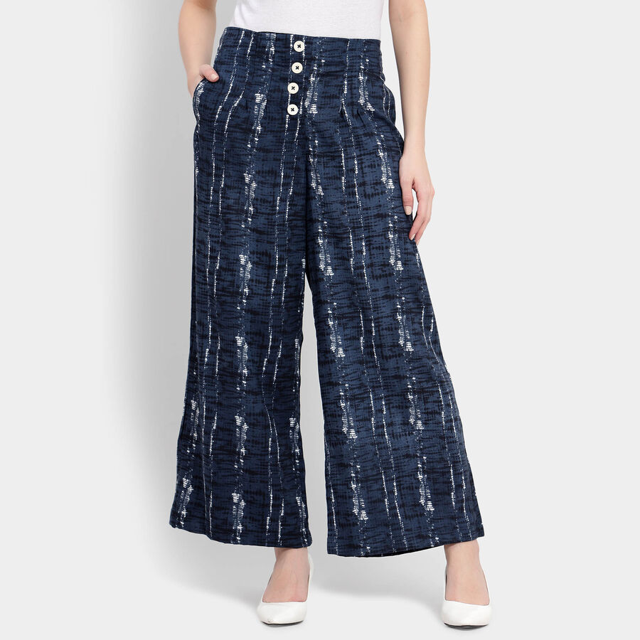 Printed Palazzo, Navy Blue, large image number null
