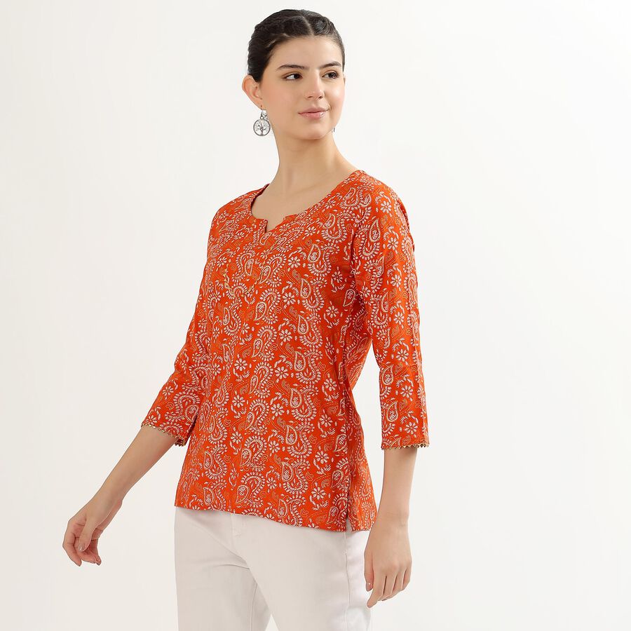 Ladies' Kurti , Orange, large image number null