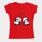 Girls' T-Shirt, लाल, small