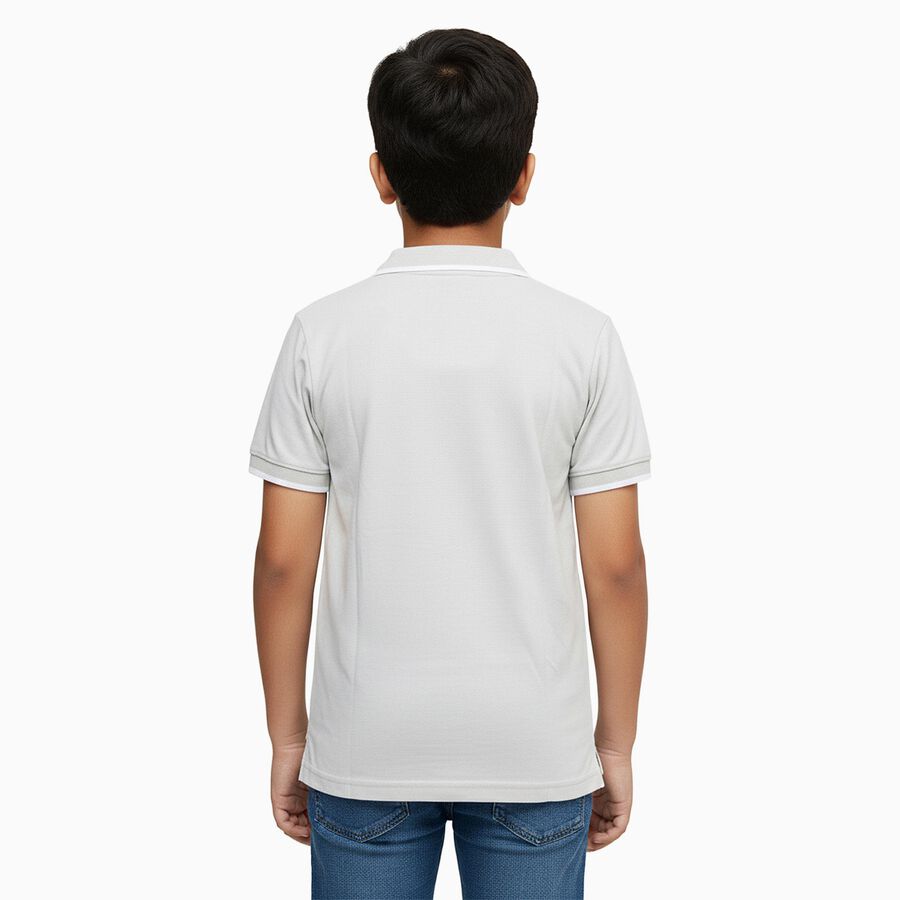 Boys' Half Sleeves T-Shirt, पीला, large image number null