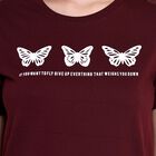 Ladies' Round Neck T-Shirt , Wine, small image number null