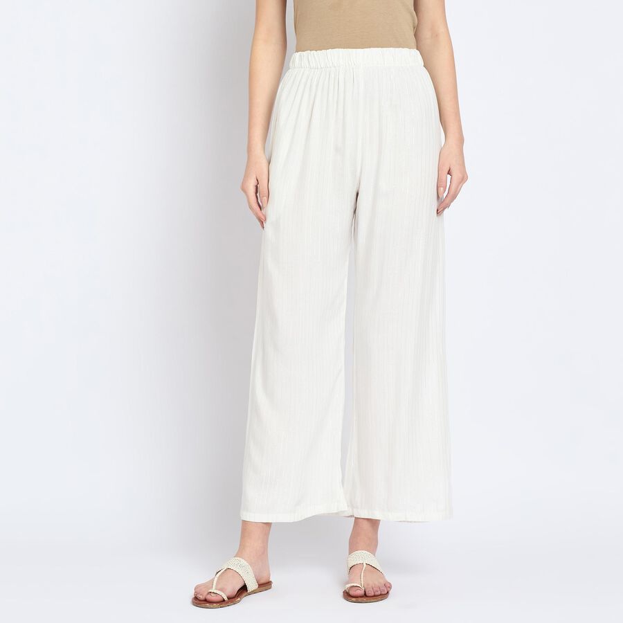 Ladies' Palazzos, ऑफ व्हाइट, large image number null