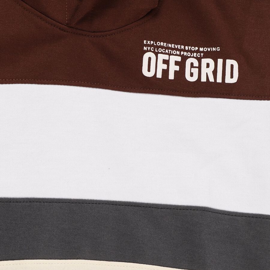 Boys' Sweatshirt, भूरा, large image number null