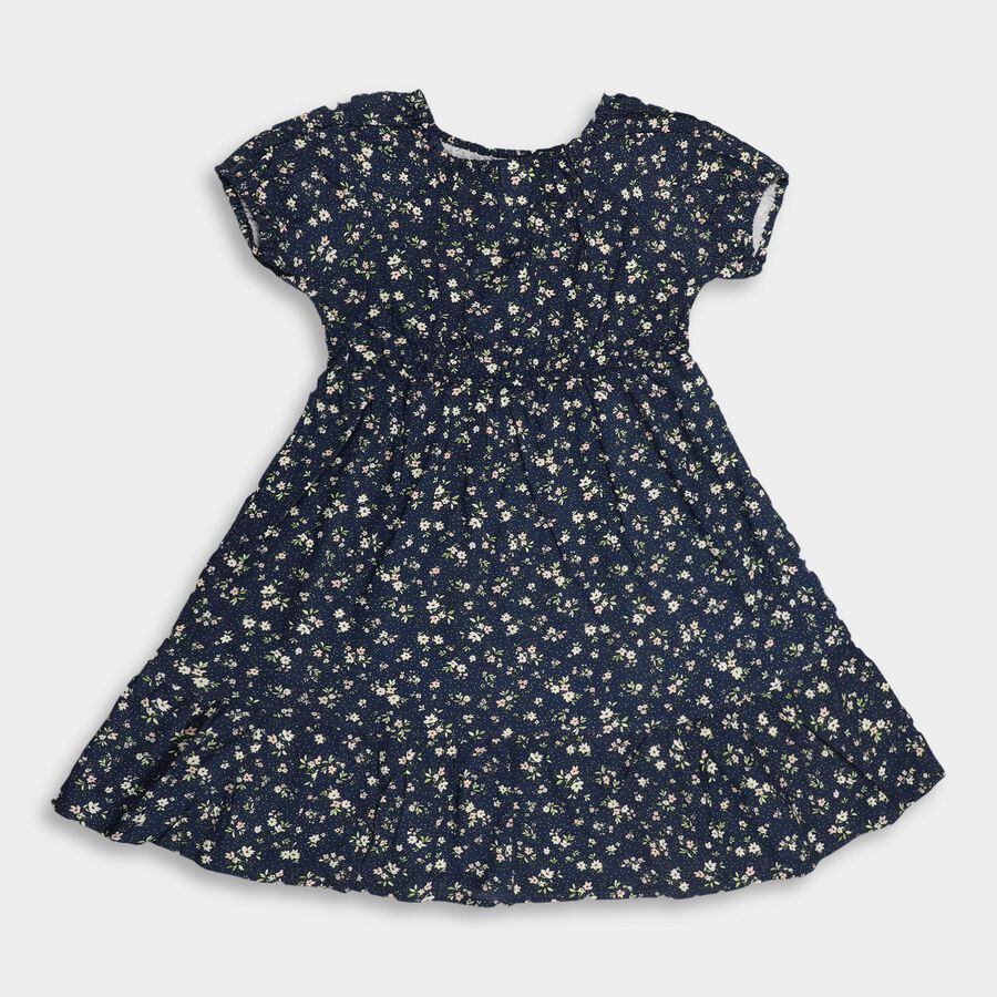Girls' Dress , नेवी ब्लू, large image number null