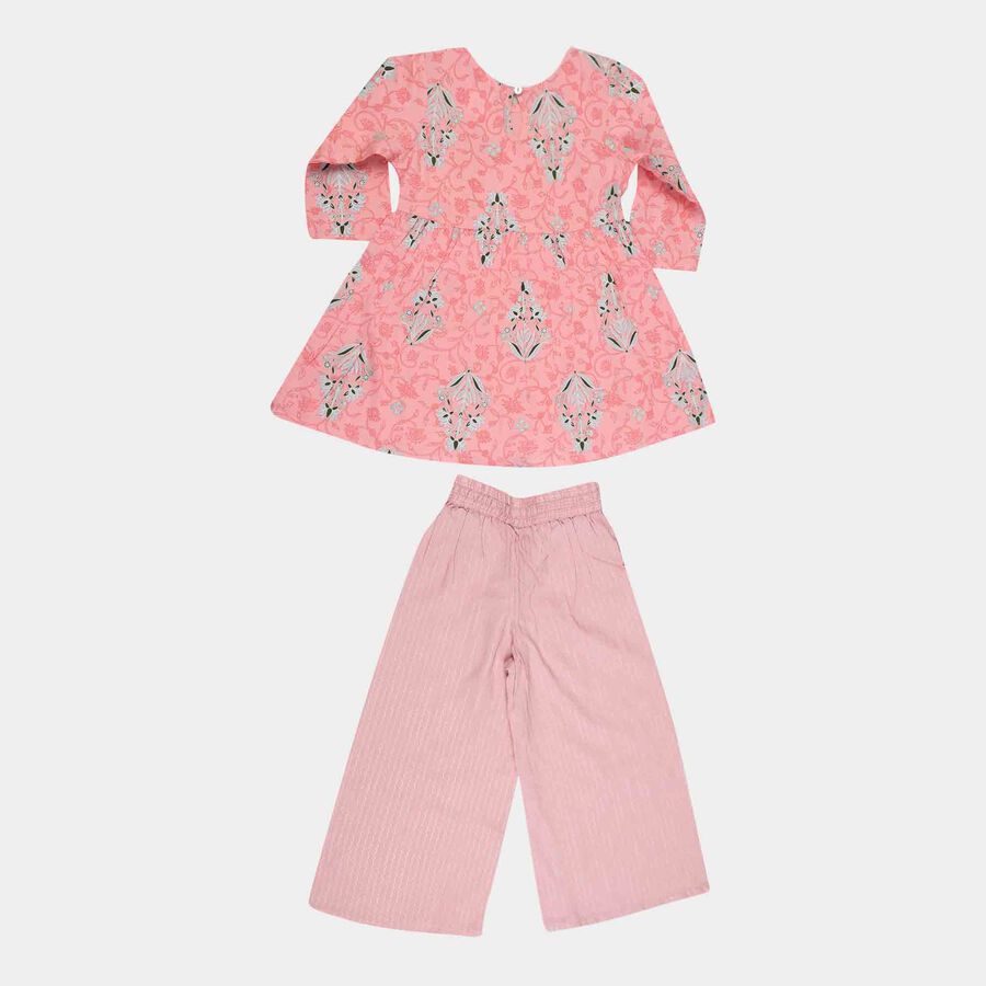 Printed Fusion Clothing Set, Peach, large image number null