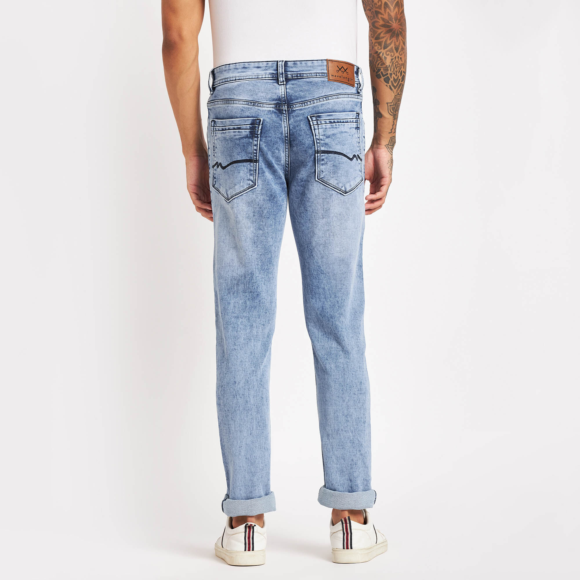 Mild distress jeans hot sale
