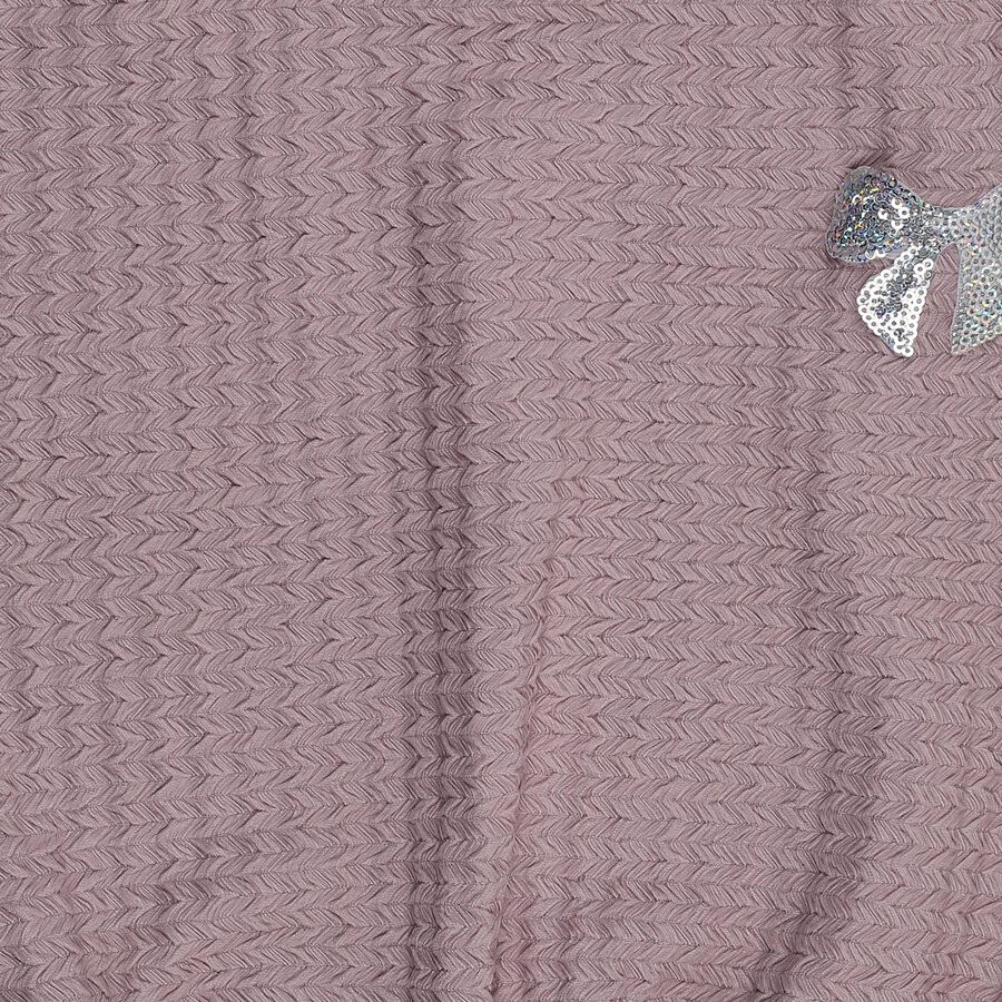 Girls Dusty Lavender Pink Round Neck Casual T-Shirt, गुलाबी, large image number null