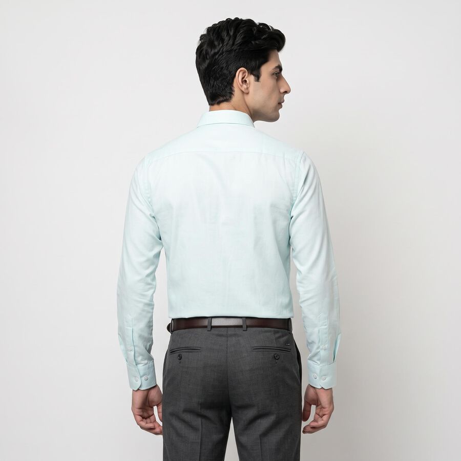 Men's Light Blue Formal Shirt, Aqua, large