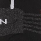 Men's Black and White Ankle Length Sporty Socks Pack of 3, Melange Light Grey, small