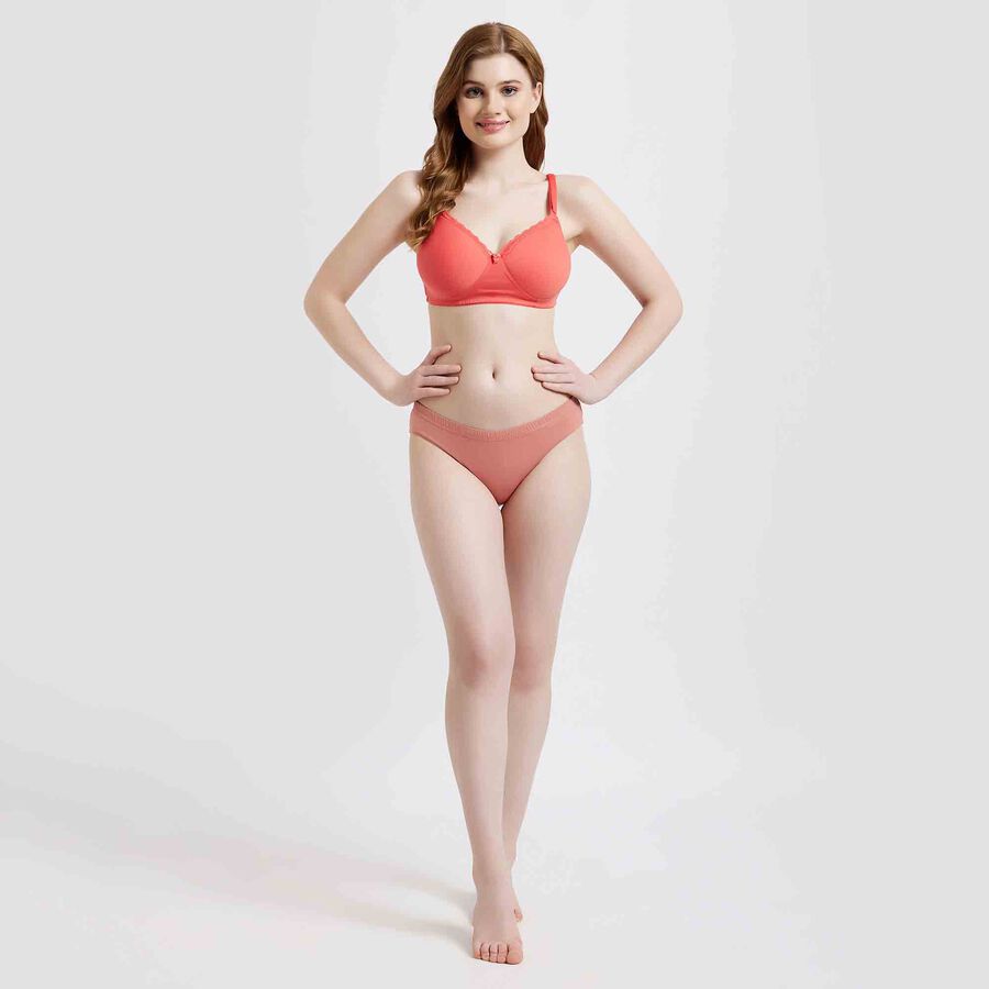 Solid Panty, Brown, large image number null