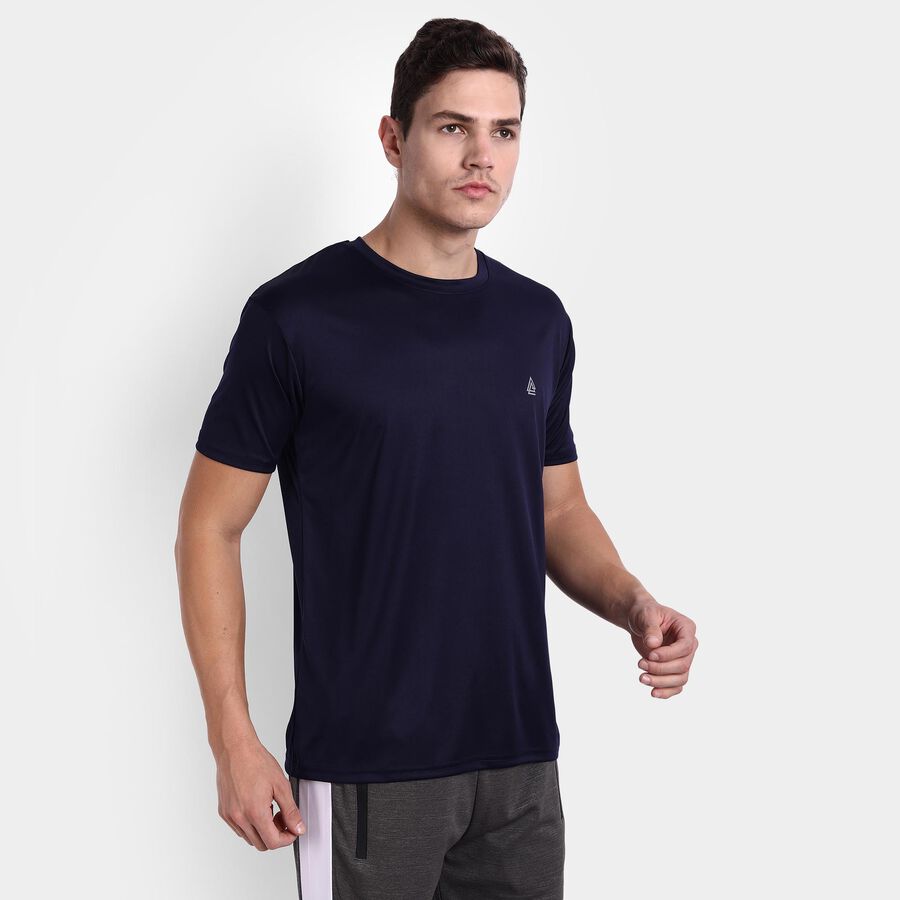 Texture Drifit T-Shirt, Navy Blue, large image number null
