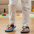 Kids Navy Blue Back Strap Flip-Flops, नेवी ब्लू, small